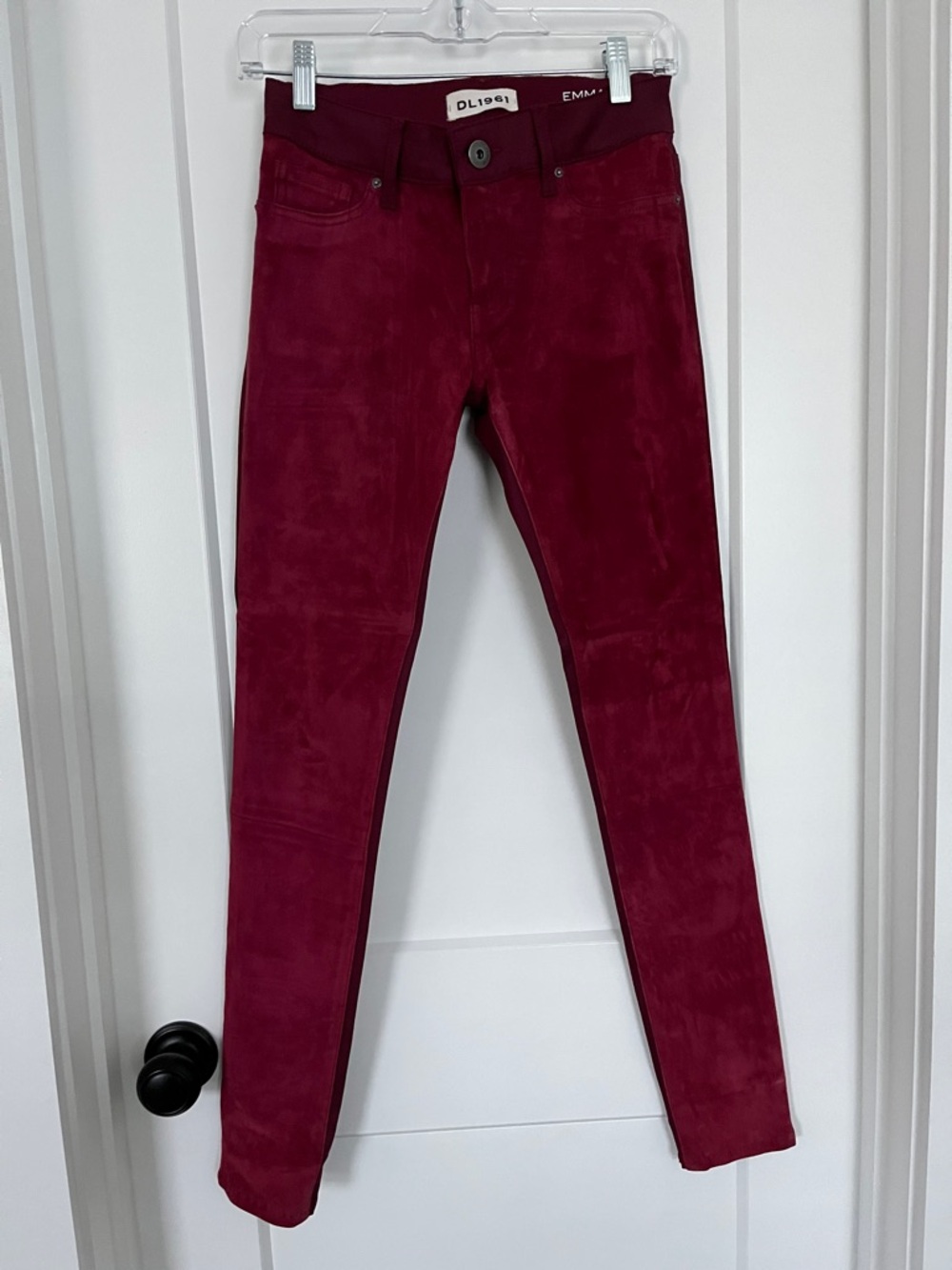 DL1961 Emma Skinny Jeans in Deep Wine
